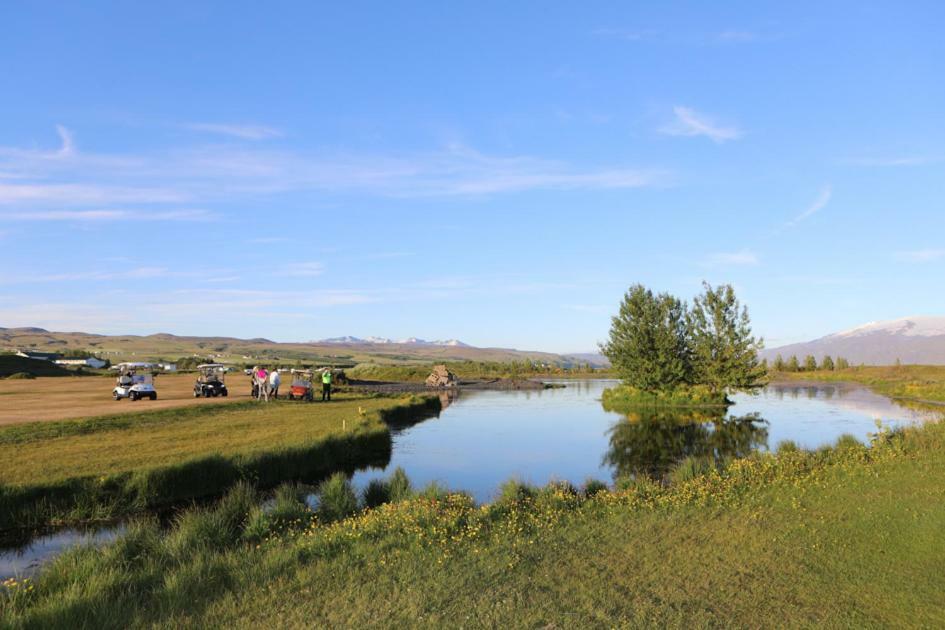 Hellisholar Cottages Hvolsvollur Bagian luar foto